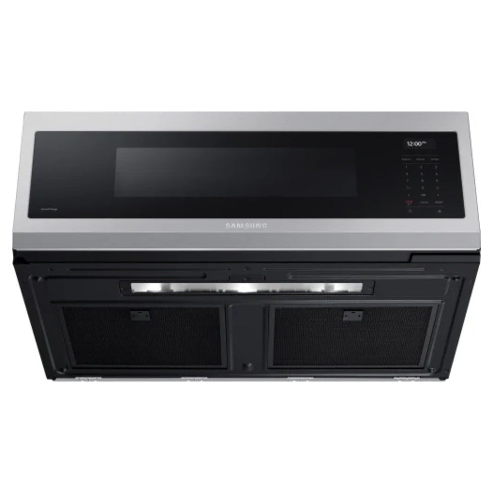 Samsung 1.1 cu. ft. Smart SLIM Over-the-Range Microwave with 550 CFM Hood Ventilation, W