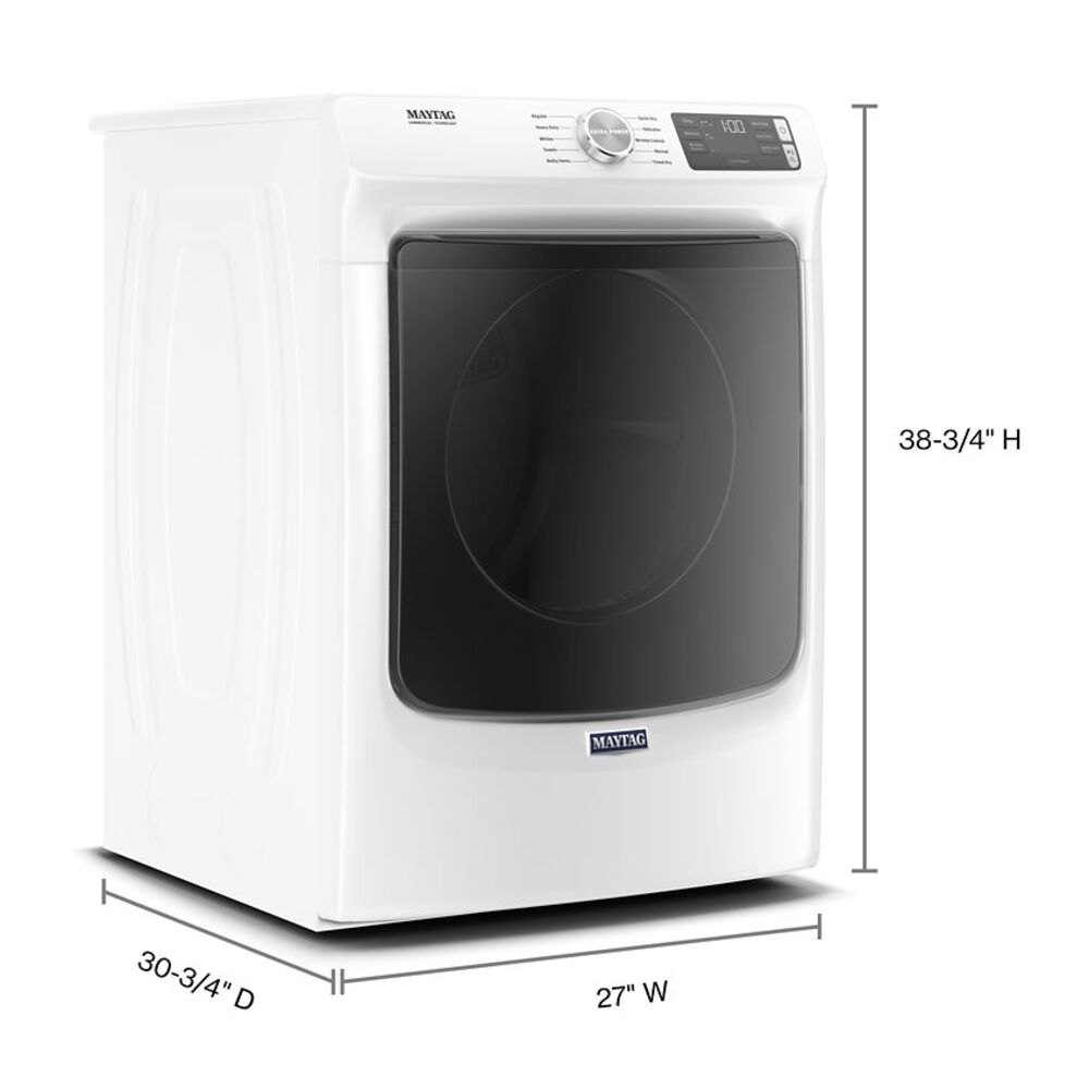 Maytag Front Load Electric Dryer with Extra Power and Quick Dry cycle - 7.3 cu. ft.