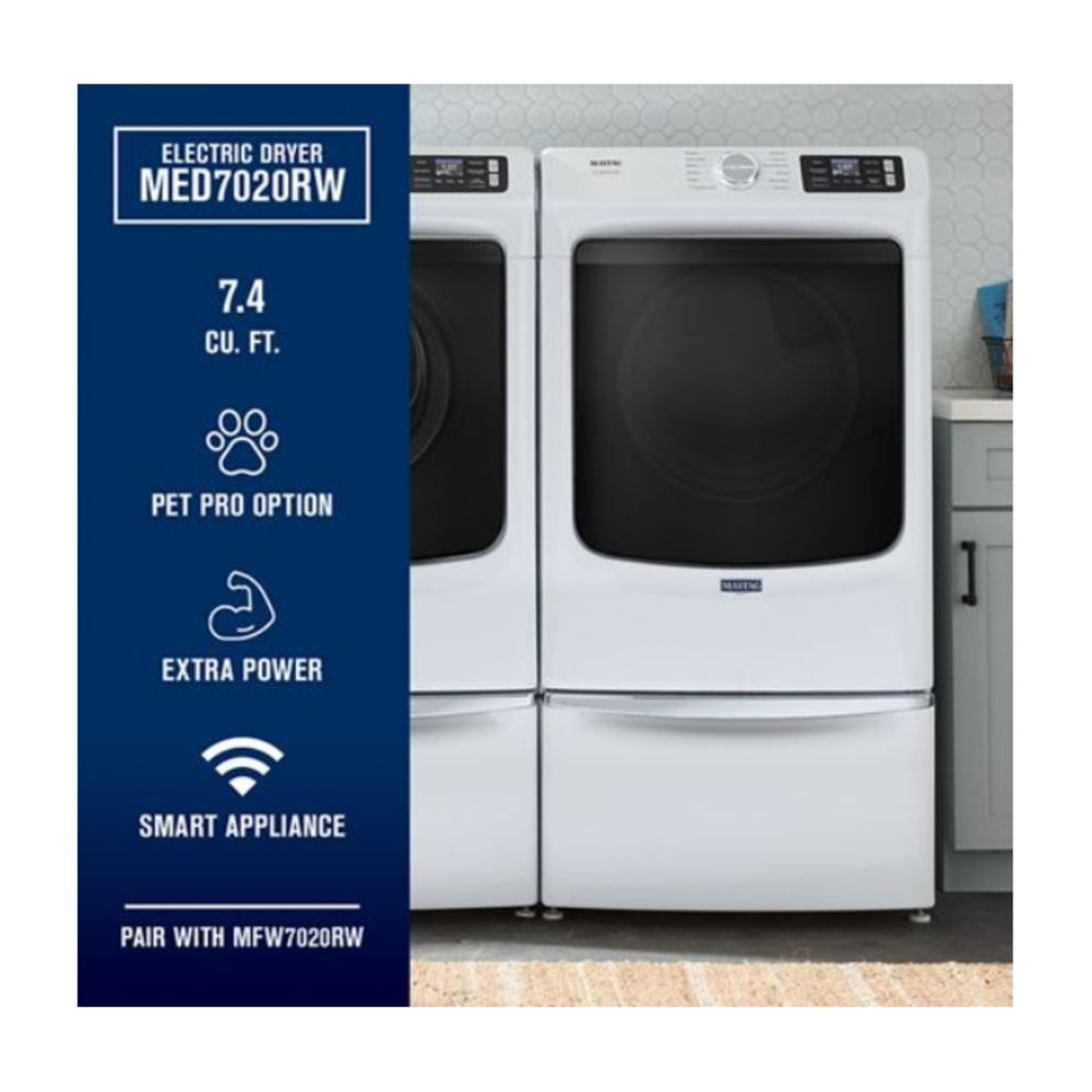 Maytag Smart Pet Pro Front Load Electric Dryer - 7.4 CU. FT.