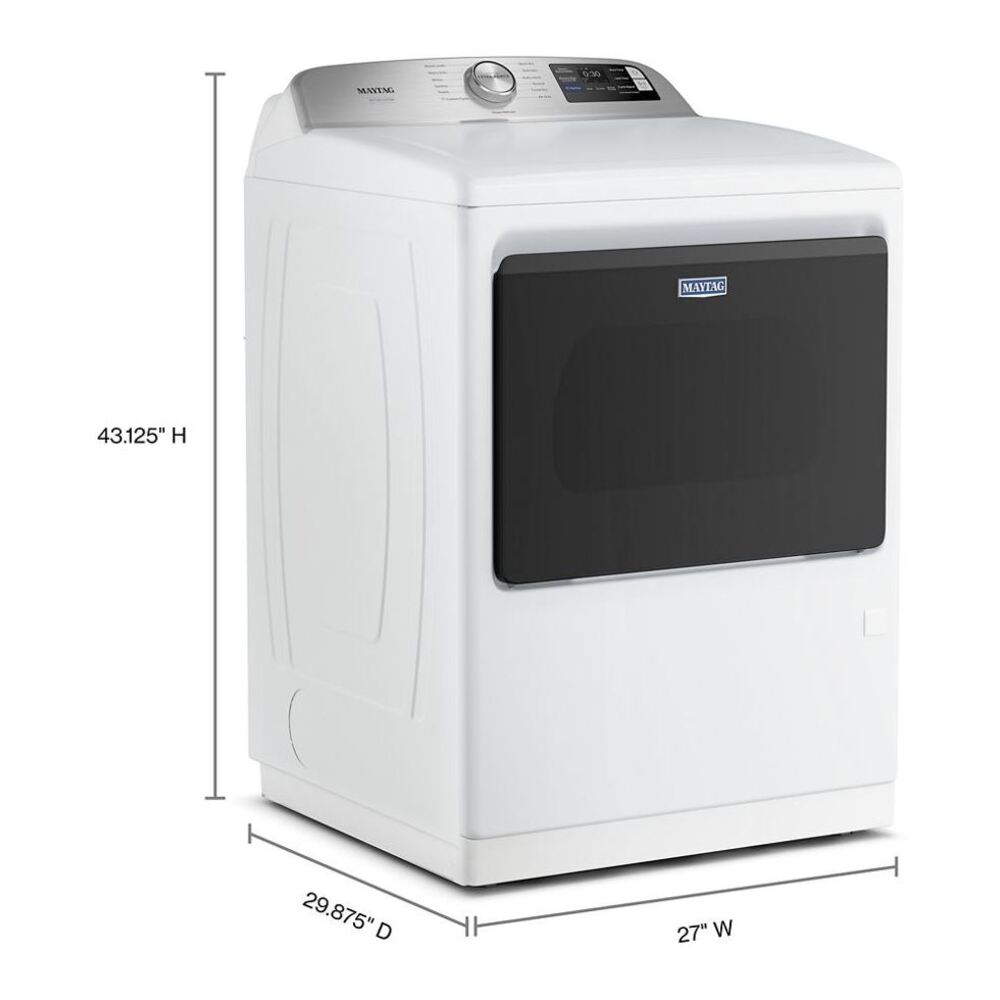 Maytag 7.4 Cu. Ft. Pet Pro Top Load Electric Dryer with Extra Power and Sanitize Cycle