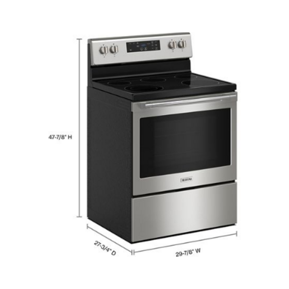 Maytag 30-inch Wide Electric Range with Steam Clean - 5.3 cu. ft.
