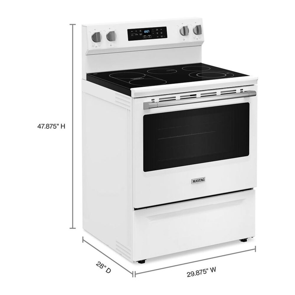 Maytag 30-Inch Wide Electric Range With No Preheat Air Fry and Air Baking - 5.3 cu. ft.