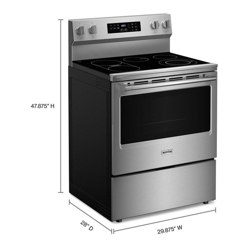 Maytag 30-Inch Wide Electric Range With No Preheat Air Fry and Air Baking - 5.3 cu. ft.