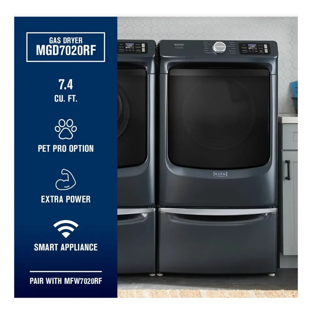 Maytag Smart Pet Pro Front Load Gas Dryer - 7.4 CU. FT.