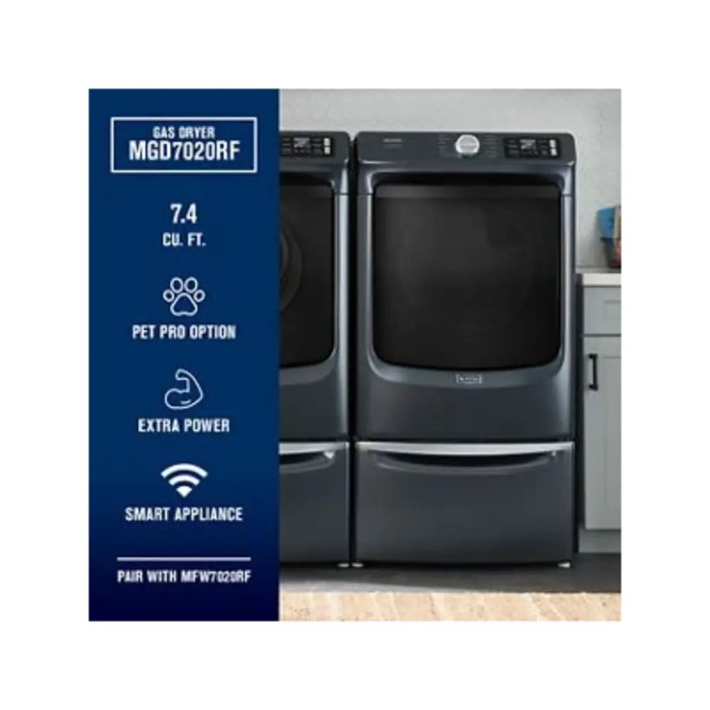 Maytag Smart Pet Pro Front Load Gas Dryer - 7.4 CU. FT.
