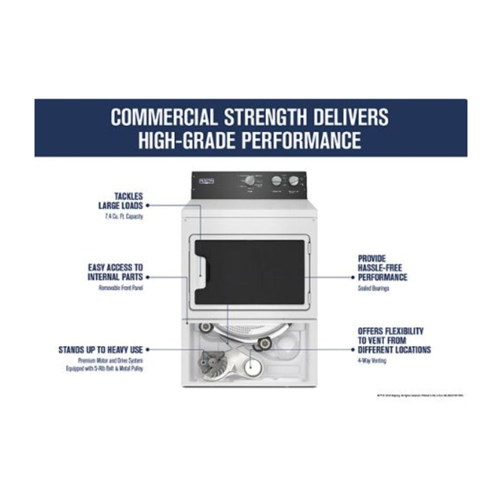 Maytag Commercial-Grade Residential Gas Dryer - 7.4 cu. ft.