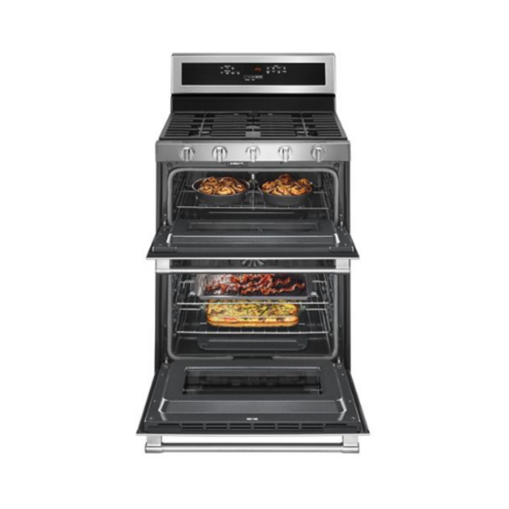 Maytag 30-Inch Wide Double Oven Gas Range With True Convection - 6.0 Cu. Ft.