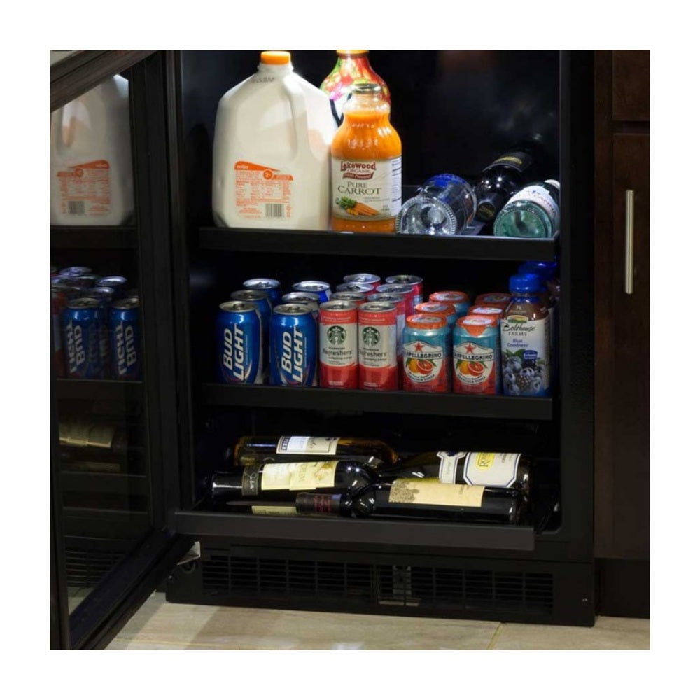 Marvel 24-In Built-In Beverage Center With 3-In-1 Convertible Shelves with Door Style -