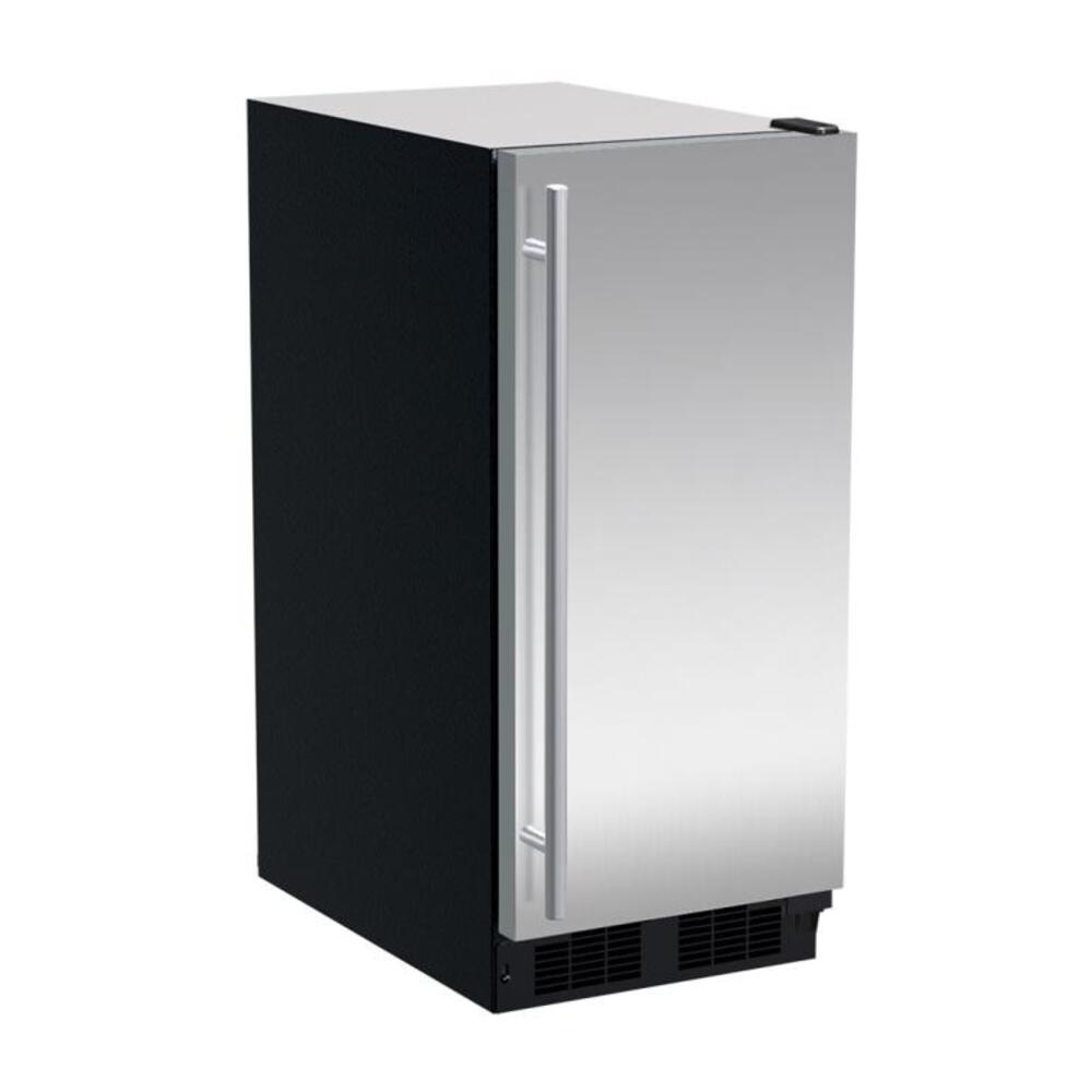 Marvel 15-In Built-In Crescent Ice Machine with Door Style - Stainless Steel