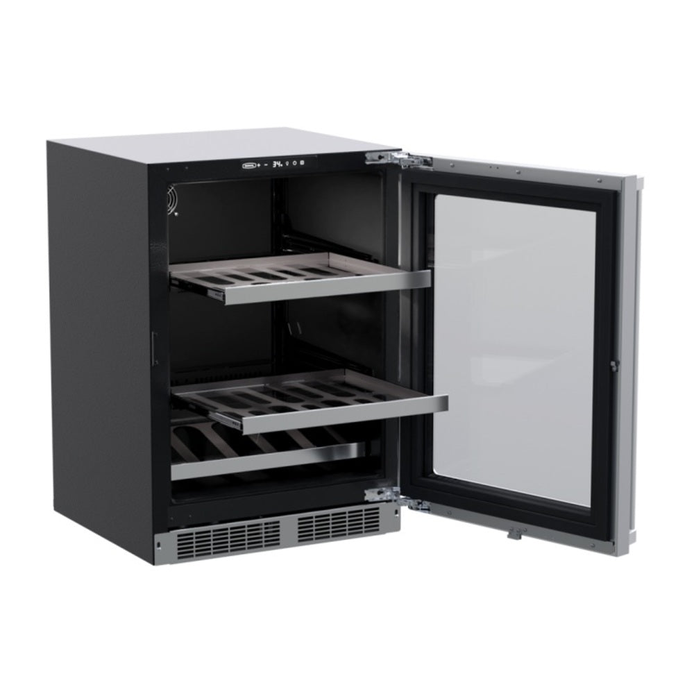 Marvel 24-In Professional Built-In Beverage Center With Reversible Hinge with Door Styl