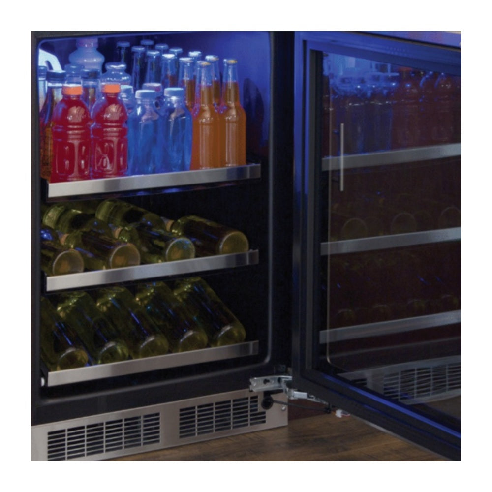 Marvel 24-In Professional Built-In Beverage Center With Reversible Hinge with Door Styl