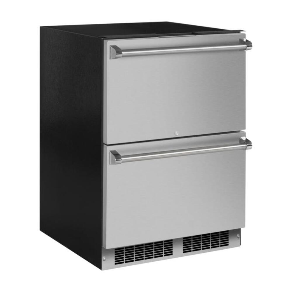 Marvel 24-In Professional Built-In Refrigerated Drawers With Adjustable Dividers with D