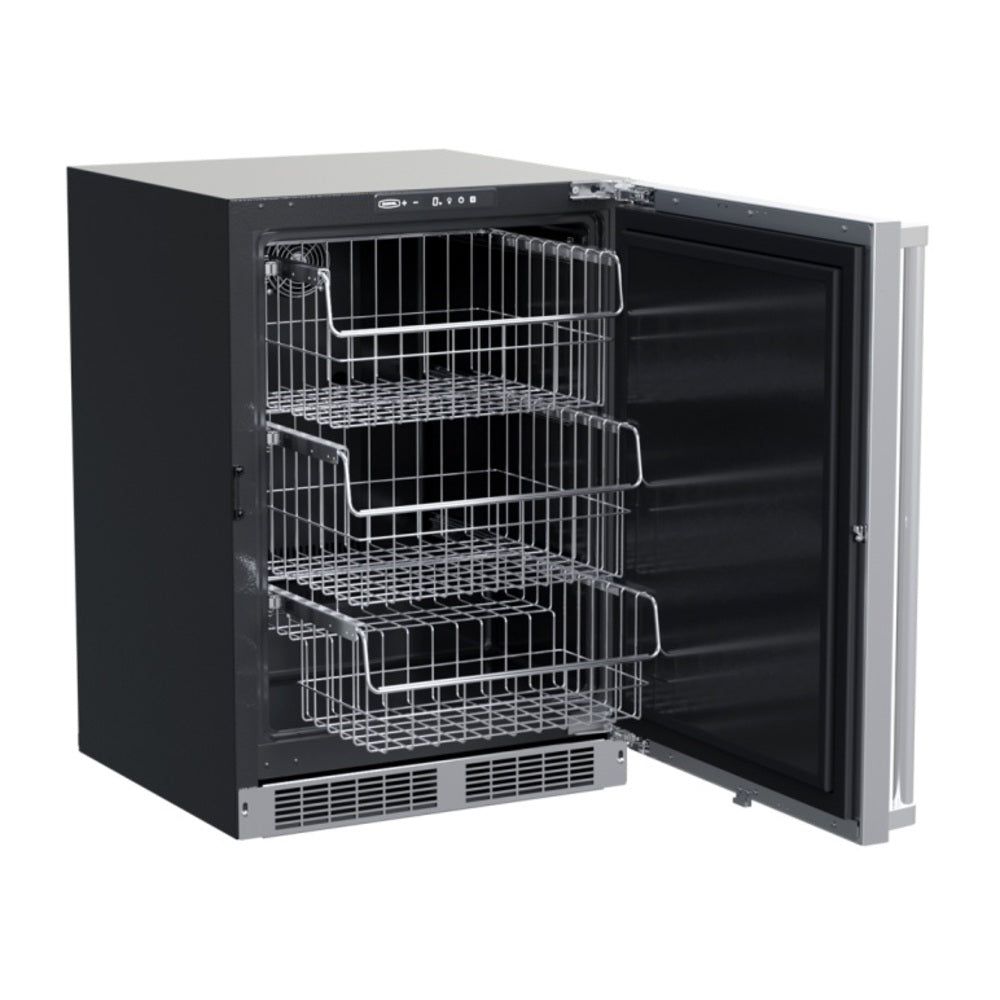 Marvel 24-In Professional Built-In Freezer With Reversible Door with Door Style - Stain