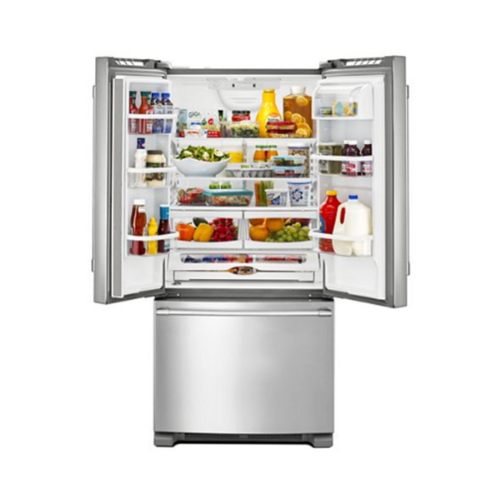Maytag 33-Inch Wide French Door Refrigerator with Water Dispenser - 22 Cu. Ft