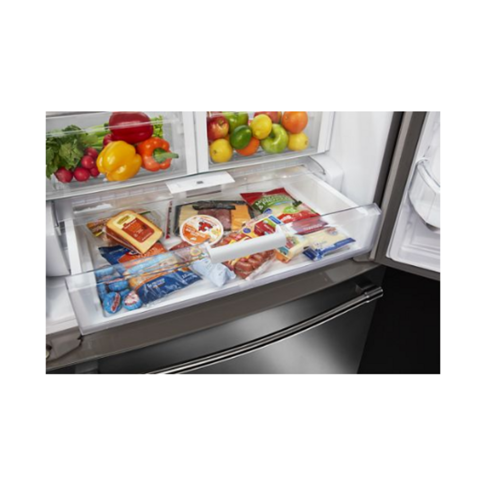 Maytag 33-Inch Wide French Door Refrigerator with Water Dispenser - 22 Cu. Ft
