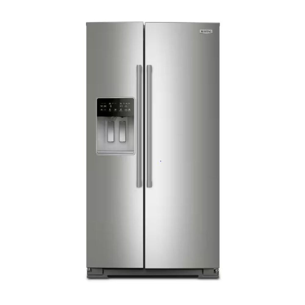 Maytag 36-inch Wide Counter-Depth Side-by-Side Refrigerator with Arctic Blue Interior -
