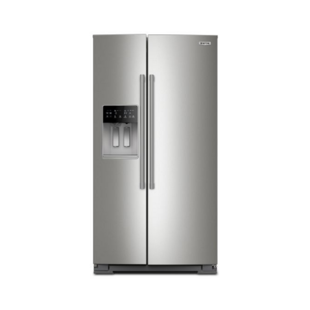 Maytag 36-inch Wide Counter-Depth Side-by-Side Refrigerator with Arctic Blue Interior -