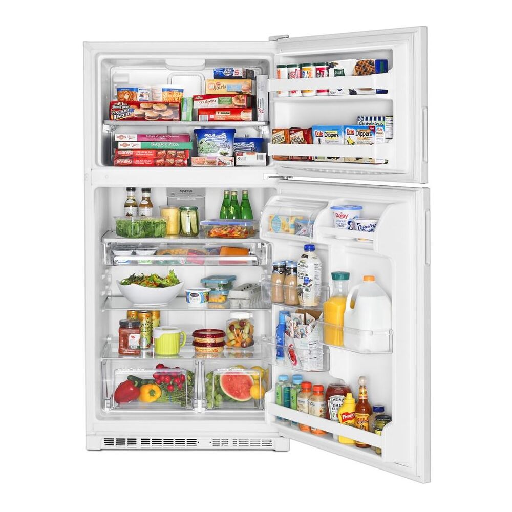 Maytag 33-Inch Wide Top Freezer Refrigerator with PowerCold® Feature- 21 Cu. Ft.
