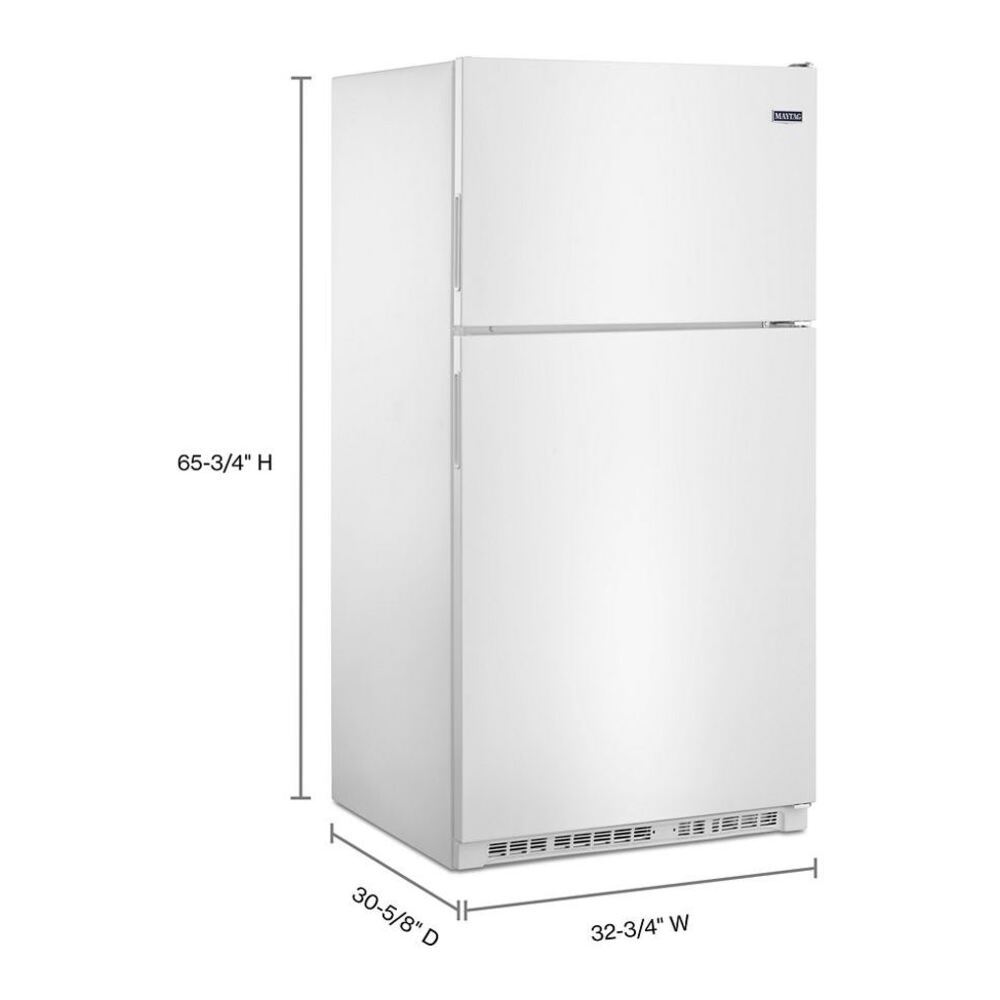 Maytag 33-Inch Wide Top Freezer Refrigerator with PowerCold® Feature- 21 Cu. Ft.