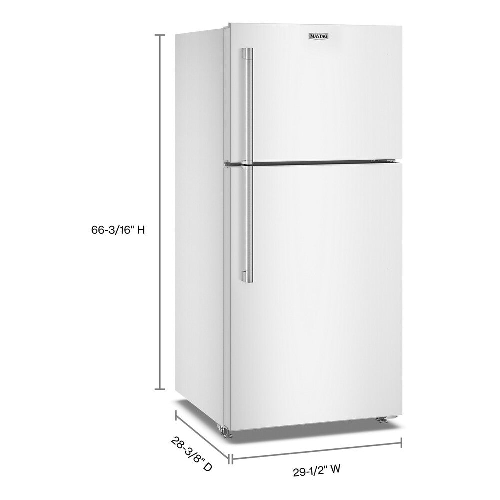 Maytag 30-Inch Wide Top-Freezer Refrigerator with Garage Mode-19 Cu. Ft.