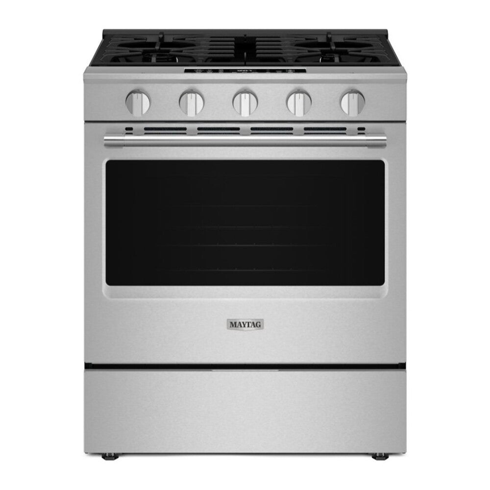 Maytag 30-Inch Wide Slide-In Gas Range with Grill Mode and No Preheat Air Fry - 5.0 Cu.