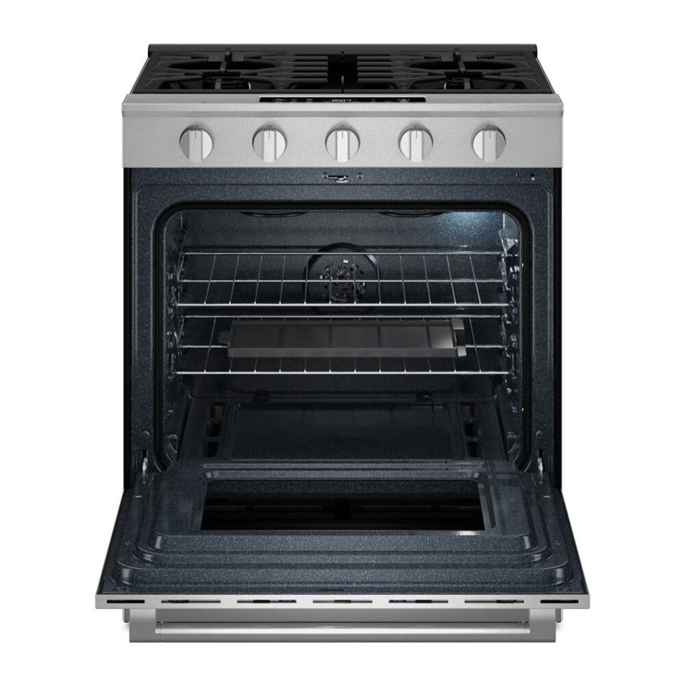 Maytag 30-Inch Wide Slide-In Gas Range with Grill Mode and No Preheat Air Fry - 5.0 Cu.