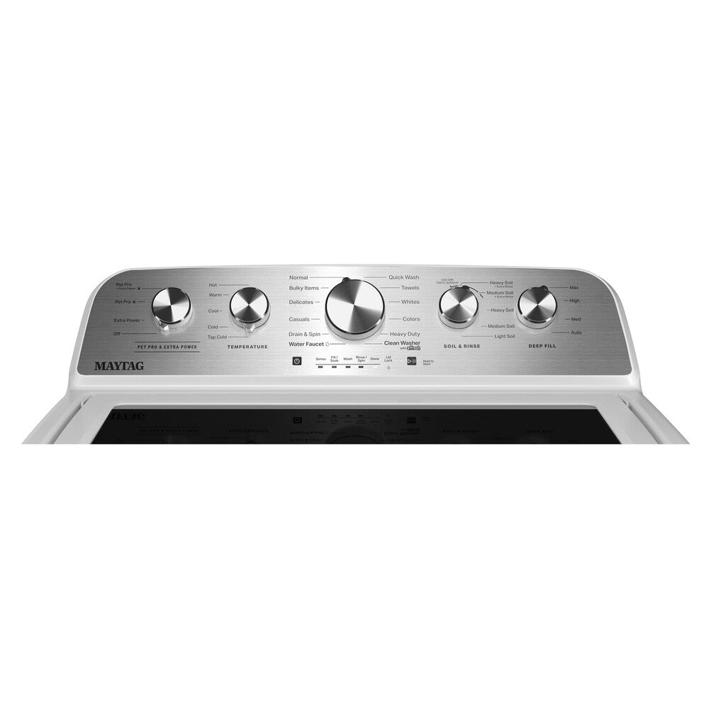 Maytag 4.7 Cu Ft. Top Load Agitator Washer with Extra Power and Pet Pro Option