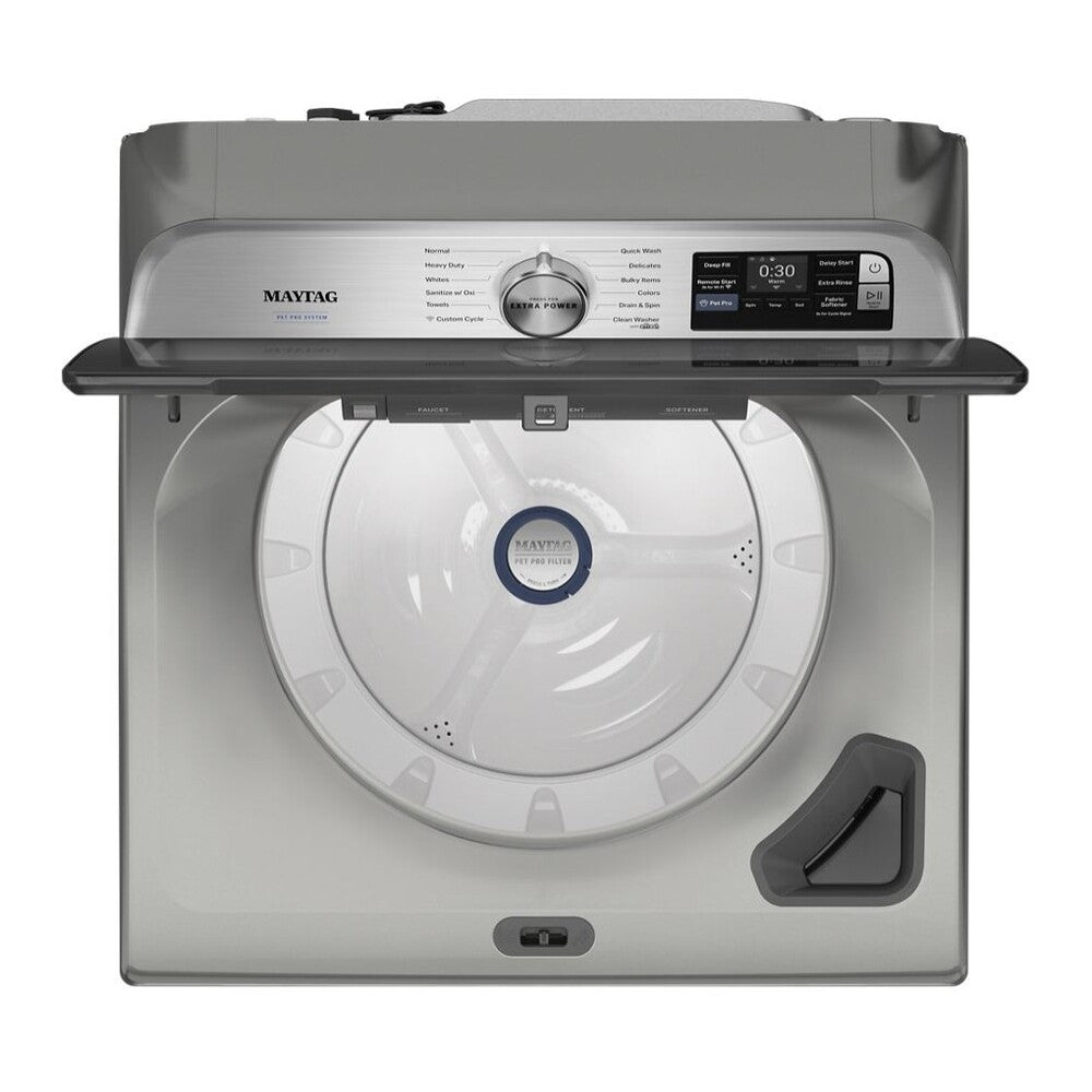Maytag 5.3 Cu. Ft. Pet Pro Top Load Impeller Washer with Extra Power and Sanitize Cycle