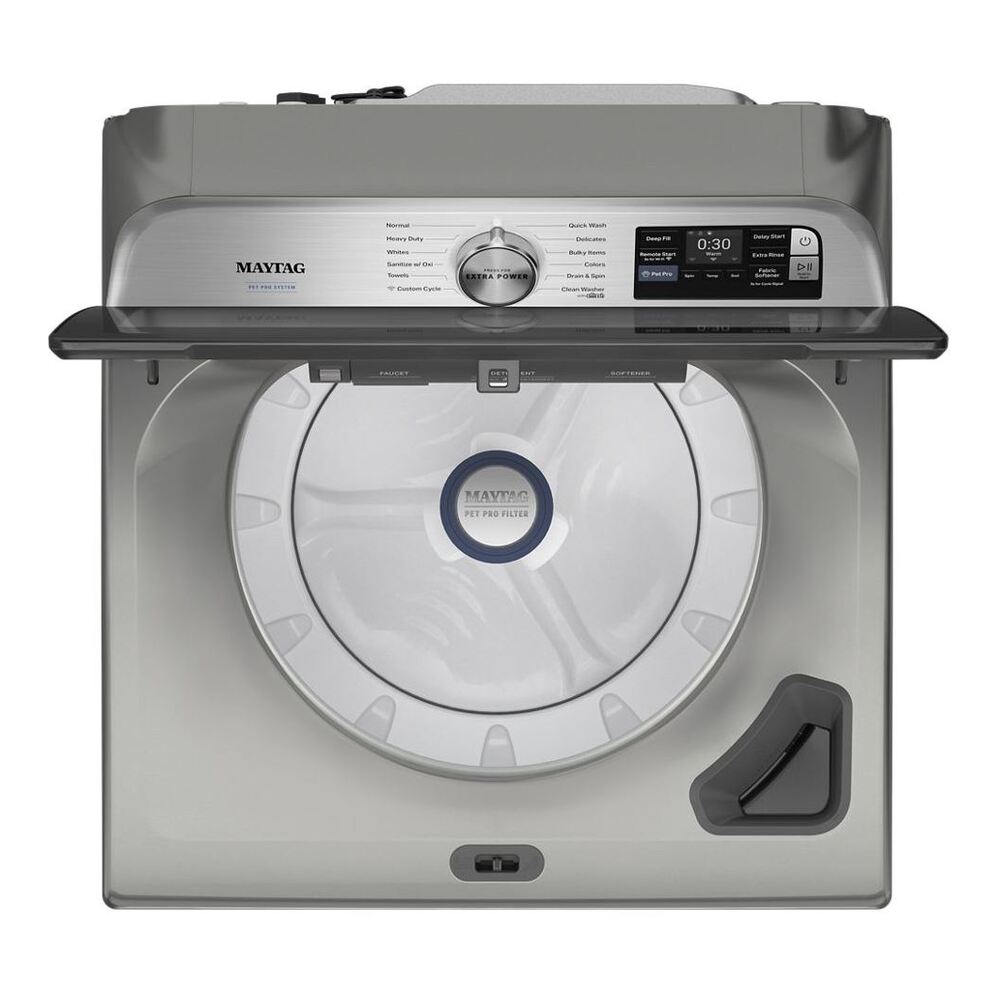 Maytag 5.2 Cu. Ft. Pet Pro Top Load Agitator Washer with Extra Power and Sanitize Cycle
