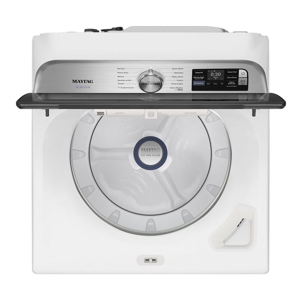 Maytag 5.2 Cu. Ft. Pet Pro Top Load Agitator Washer with Extra Power and Sanitize Cycle