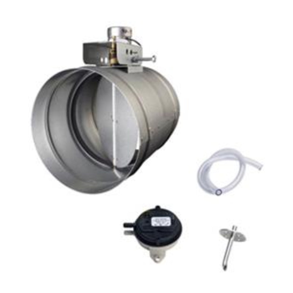 Zephyr 10" round universal make-up air damper kit, up to 1,300 CFM
