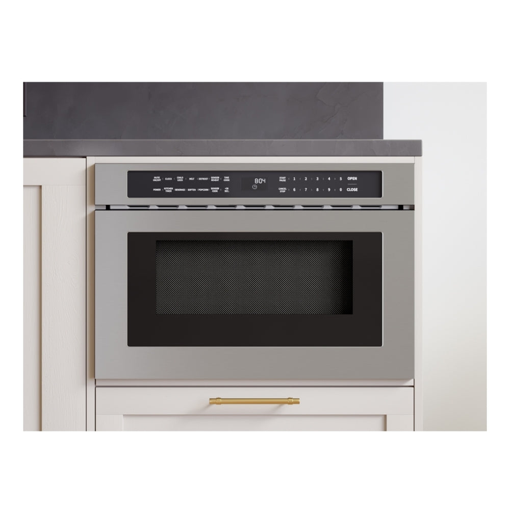 Zephyr Microwave Drawer, 24in, Built-In, SS, 1.2 cu. ft.