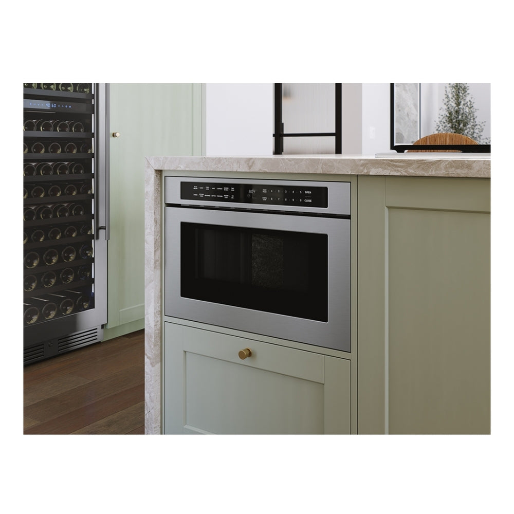 Zephyr Microwave Drawer, 24in, Built-In, SS, 1.2 cu. ft.