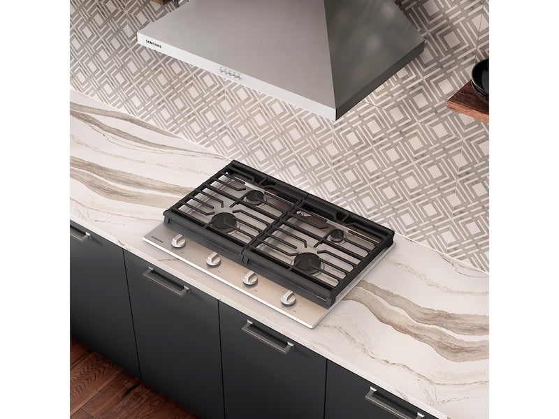Samsung Gas Cooktop Cast Iron Grates  17K BTU Power Burner  30" Width