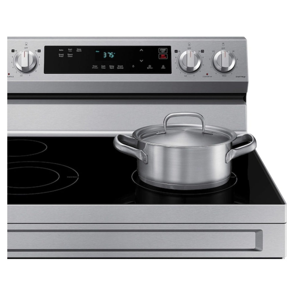 Samsung Freestanding Electric Range Hidden Bake Element  Wi-Fi  6.3 cu.ft.