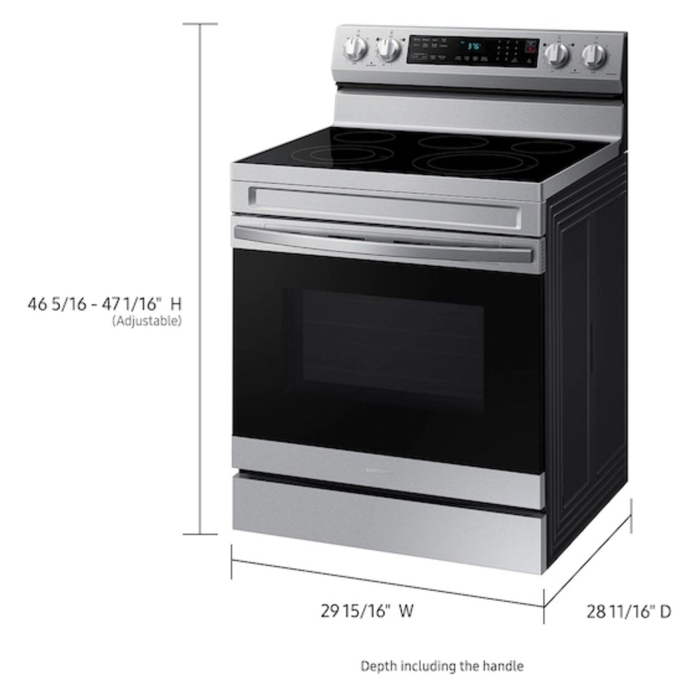 Samsung Freestanding Electric Range Convection  Wi-Fi  6.3 cu.ft.