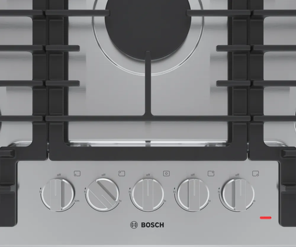Bosch 500 Series, Gas hob, 30'', Stainless steel