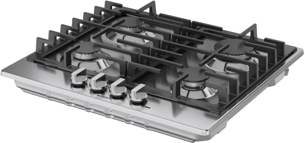 Bosch 500 Series, Gas hob, Stainless steel