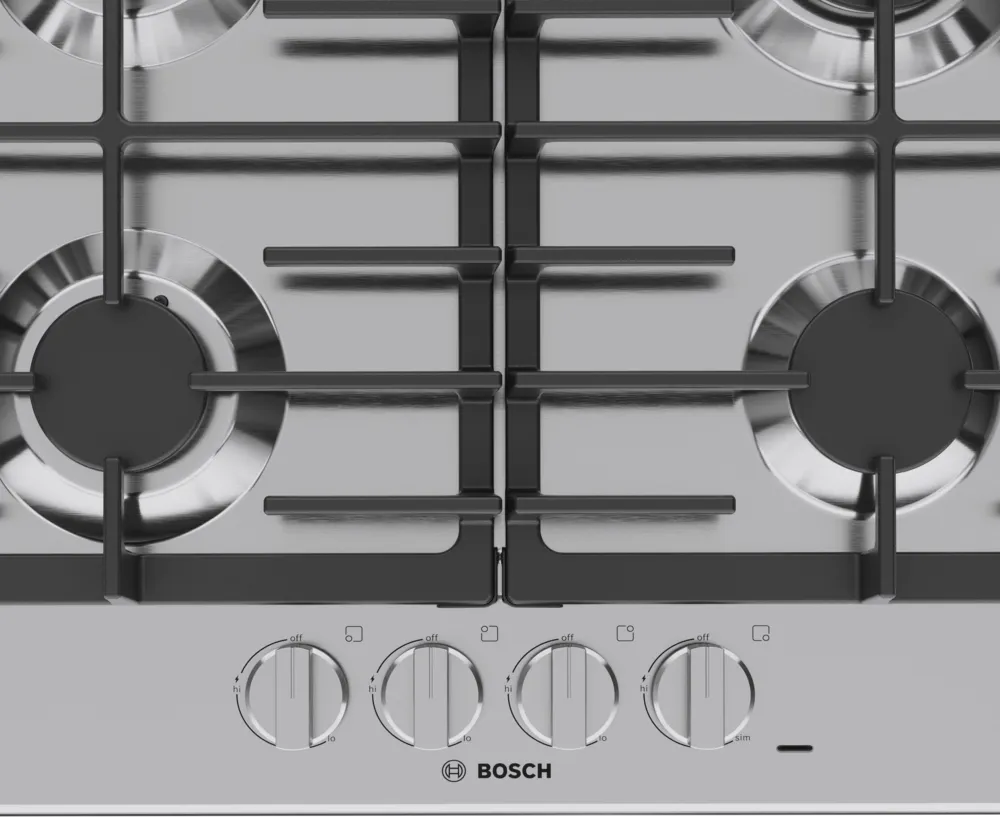Bosch 500 Series, Gas hob, Stainless steel