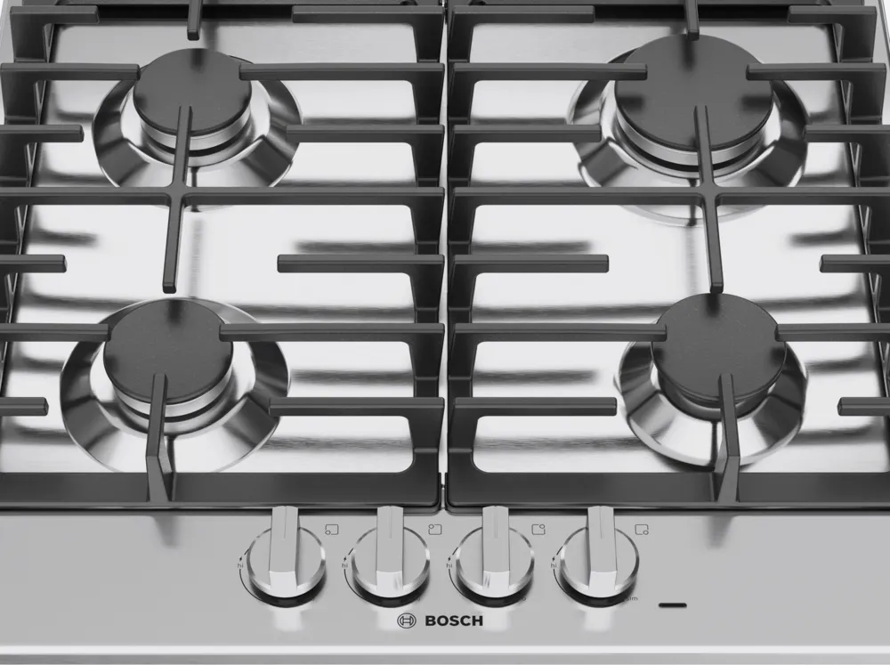 Bosch 500 Series, Gas hob, Stainless steel