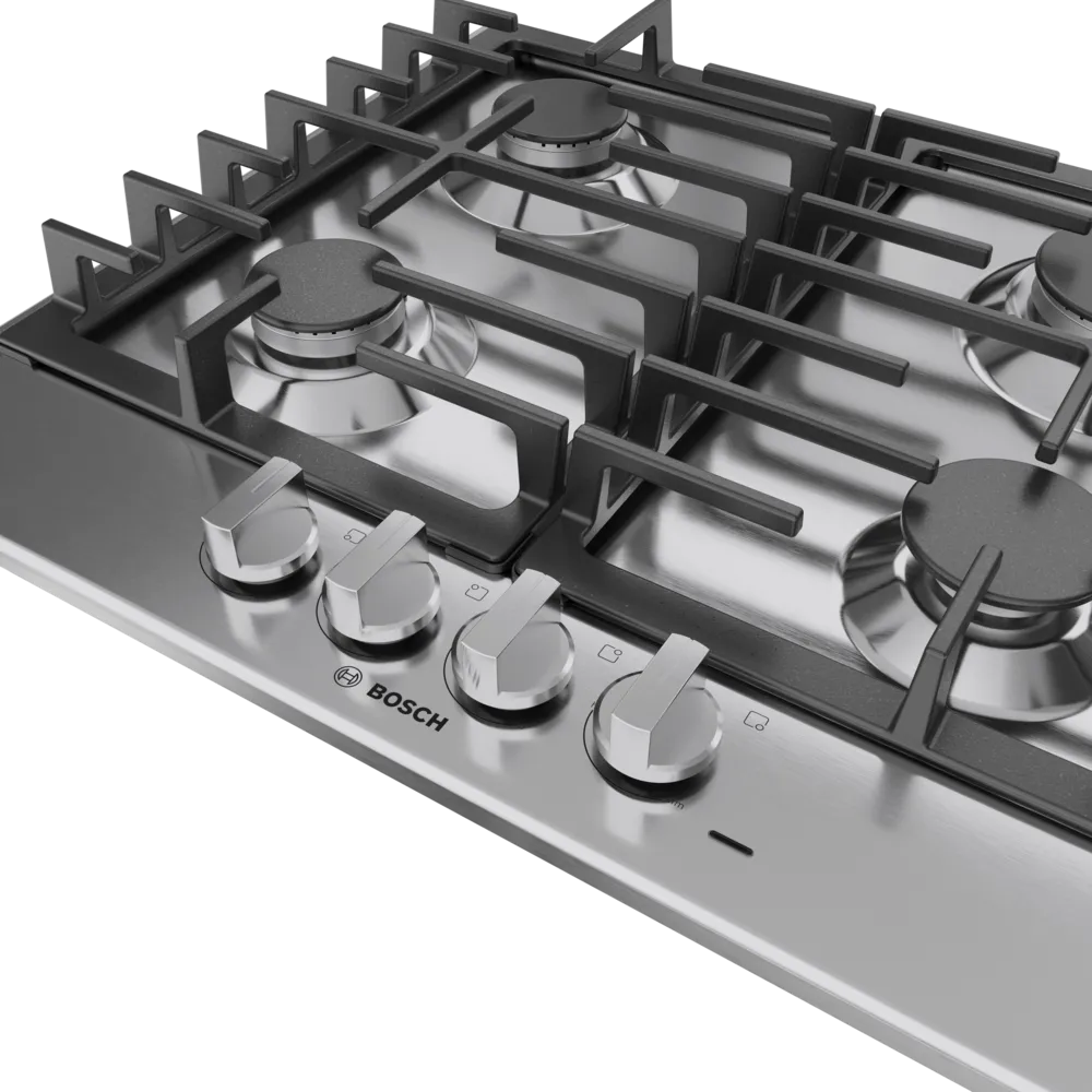 Bosch 500 Series, Gas hob, Stainless steel