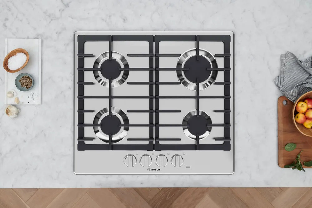 Bosch 500 Series, Gas hob, Stainless steel