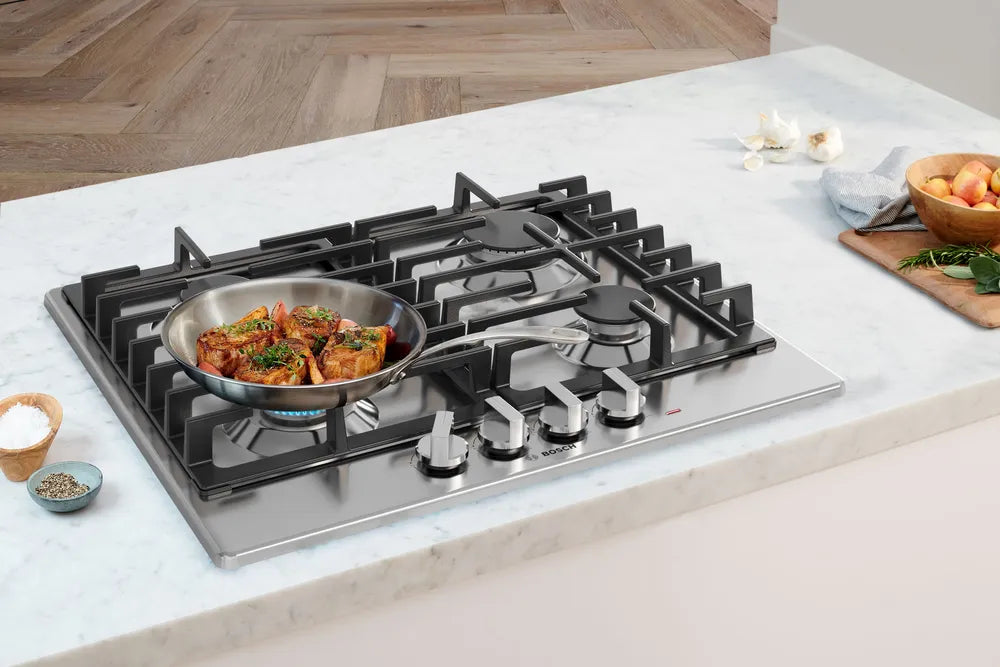 Bosch 500 Series, Gas hob, Stainless steel
