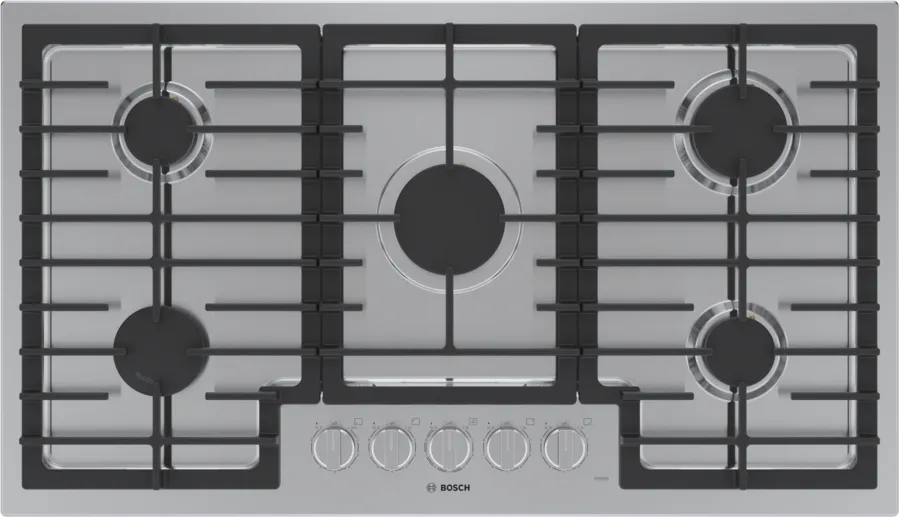 Bosch 500 Series, Gas hob, 36'', Stainless steel