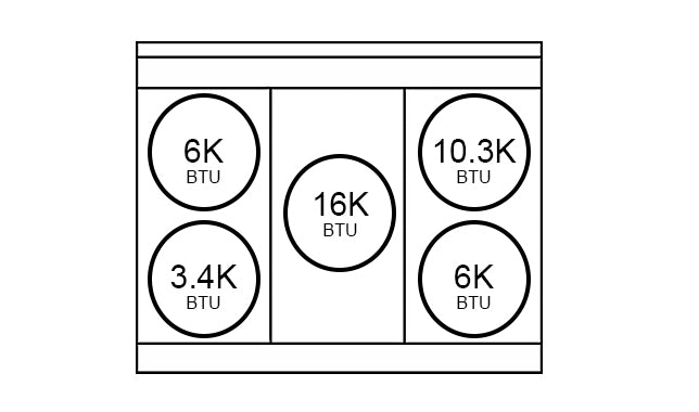 Bosch 500 Series, Gas hob, 36'', Stainless steel