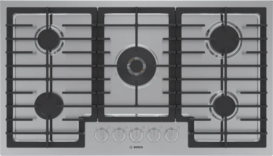 Bosch 800 Series, Gas hob, 36'', Stainless steel