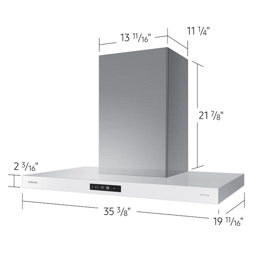Samsung Bespoke Hood Triple Air Sensor  Low Noise  36" Width