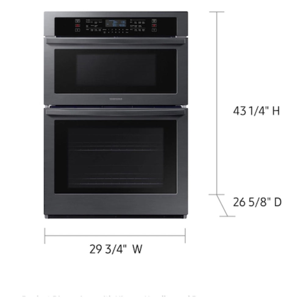 Samsung Combi Wall Oven Steam & Self Clean  Wi-Fi  1.9 cu.ft. & 5.1 cu.ft.