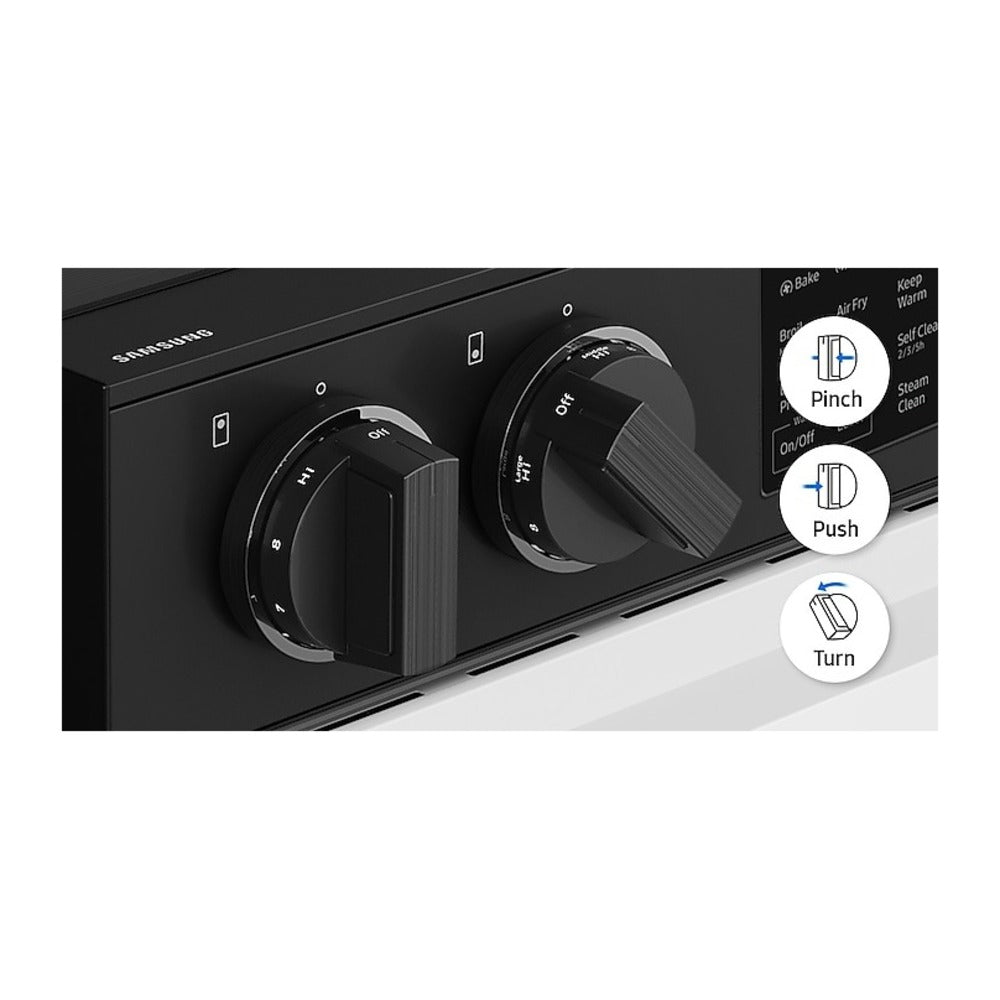 Samsung Bespoke Slide-in Electric Range Precision Knobs  Wi-Fi  6.3 cu.ft.