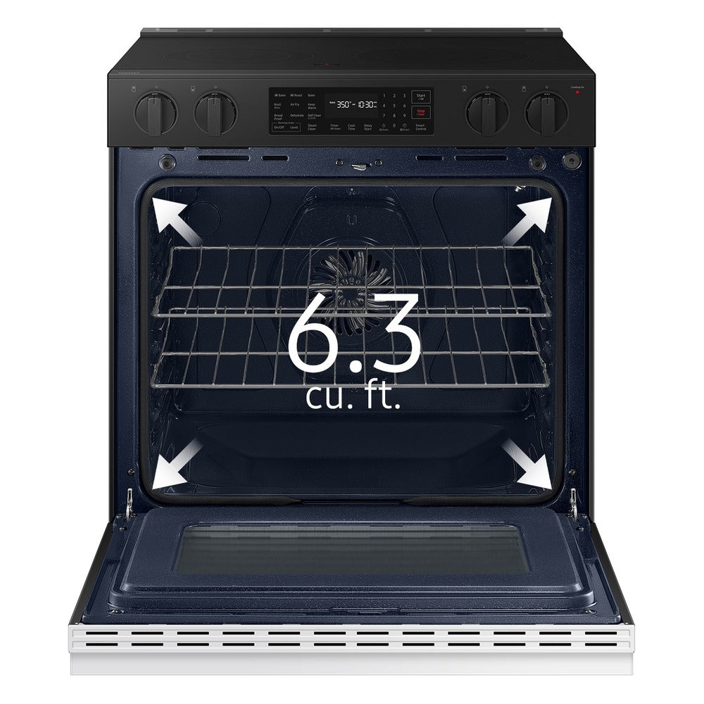 Samsung Bespoke Slide-in Electric Range Precision Knobs  Wi-Fi  6.3 cu.ft.